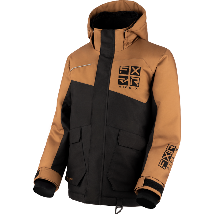 FXR Kicker Youth Jacket in Black/Copper
