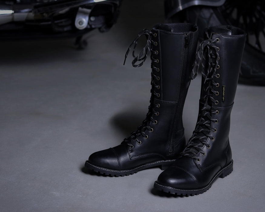 HELGRADE ANISTON WOMEN'S LEATHER BOOTS in Black