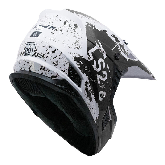 LS2 COZ HYDE HELMET 2026 in Black/White