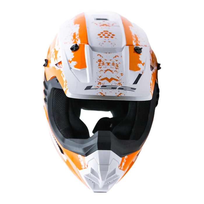 LS2 COZ HYDE HELMET 2026 in Orange/White