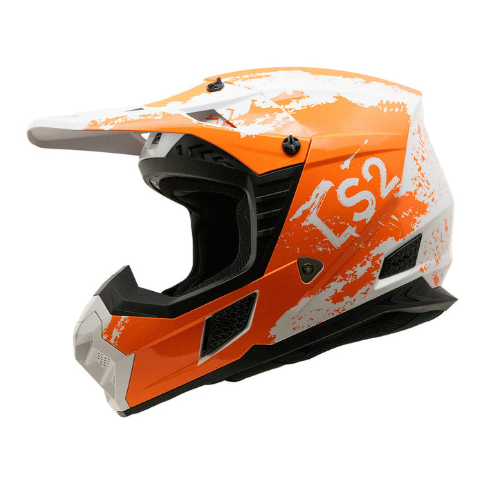 LS2 COZ HYDE HELMET 2026 in Orange/White