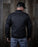 HELGRADE LANCASTER WAXED CANVAS FLIGHT JACKET in Black