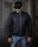 HELGRADE LANCASTER WAXED CANVAS FLIGHT JACKET in Black
