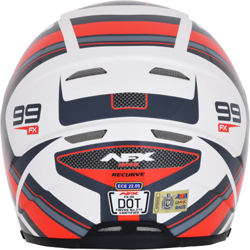 AFX FX-99 Recurve Helmet in Red/White/Blue