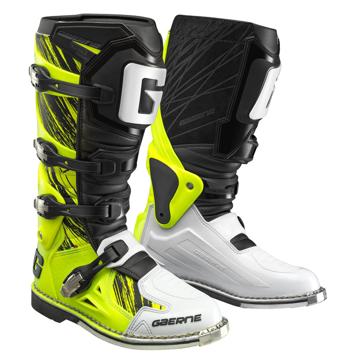 Gaerne Fastback Endurance Boots in Yellow Fluo