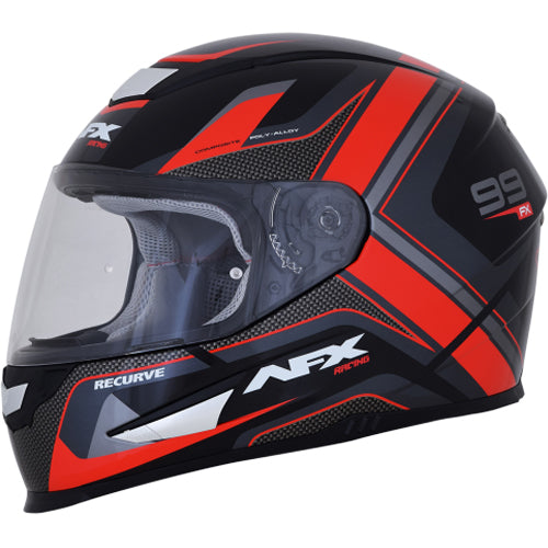 AFX FX-99 Recurve Helmet in Black/Red