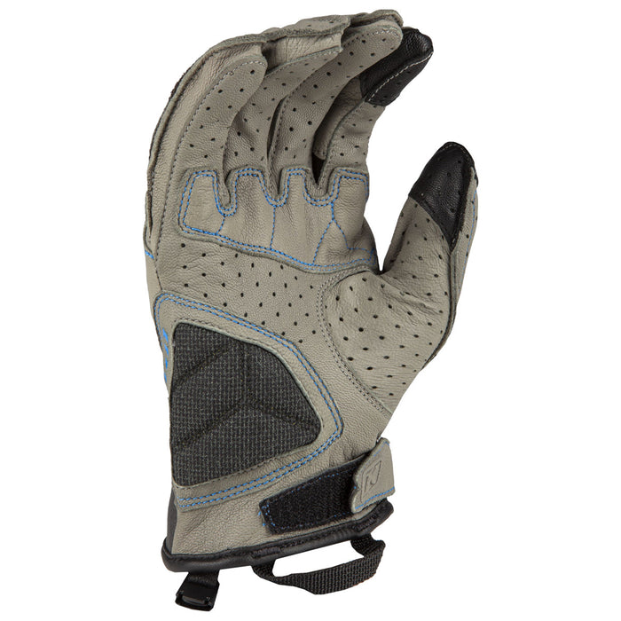 KLIM Induction Gloves in Gray - Kinetik Blue