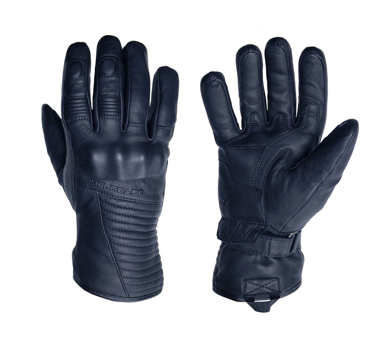 HELGRADE LOREN WATER RESISTANT LEATHER GLOVES in Black