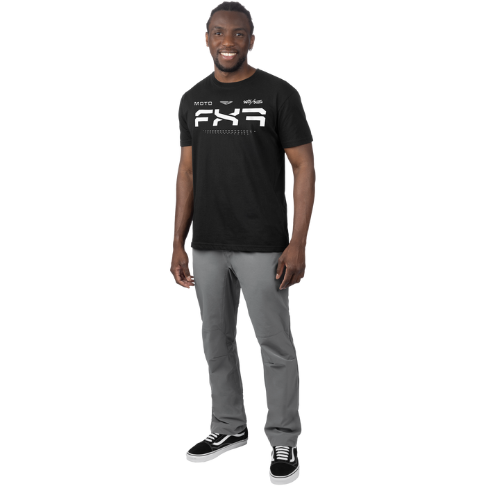 FXR Moto Premium T-shirt in Black/White