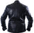 HELGRADE MADSEN LEATHER JACKET in Black