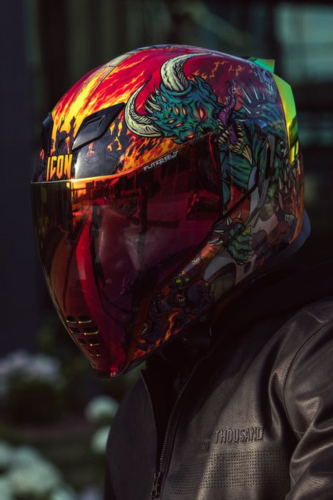 Icon Airflite Mips Blegh Helmet 2025 in Red