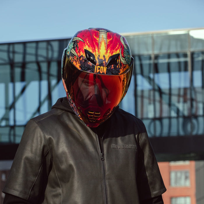 Icon Airflite Mips Blegh Helmet 2025 in Red