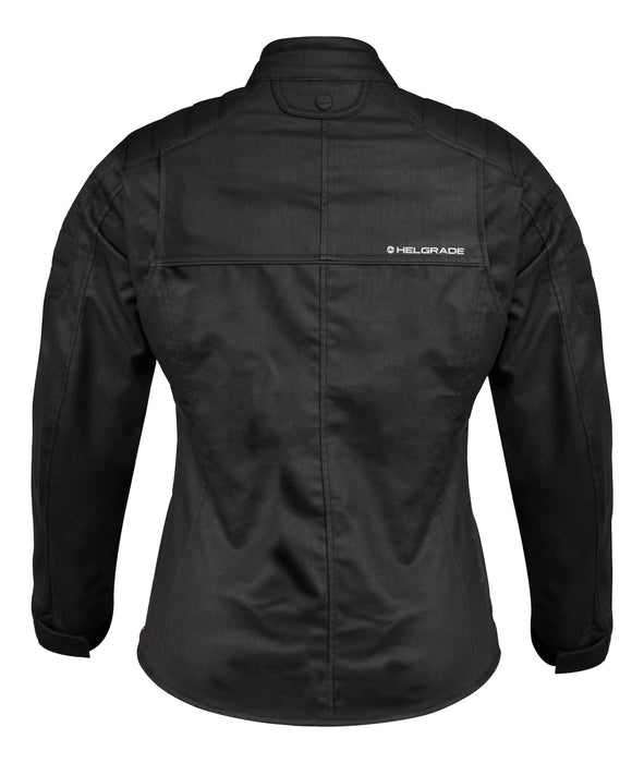 HELGRADE MONROE WOMEN'S WAXED JACKET in Black