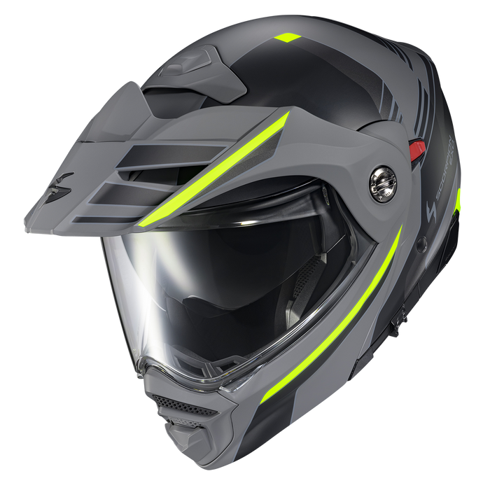 Scorpion EXO-GT930 Transformer Morph Helmet in Grey/Hi-Vis Yellow