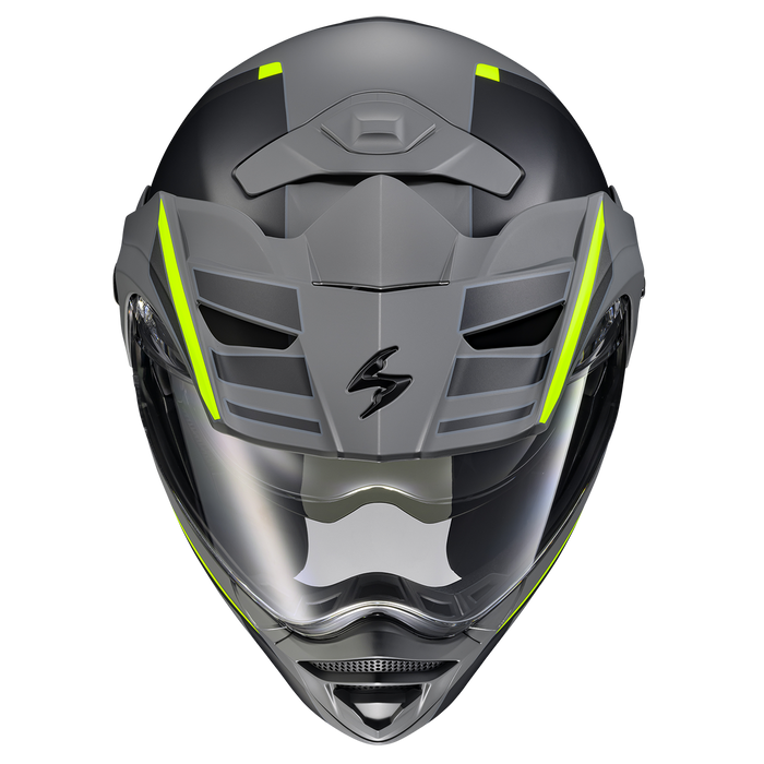 Scorpion EXO-GT930 Transformer Morph Helmet in Grey/Hi-Vis Yellow