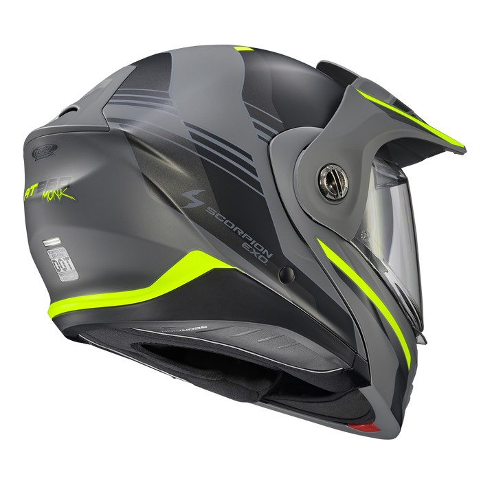 Scorpion EXO-GT930 Transformer Morph Helmet in Grey/Hi-Vis Yellow