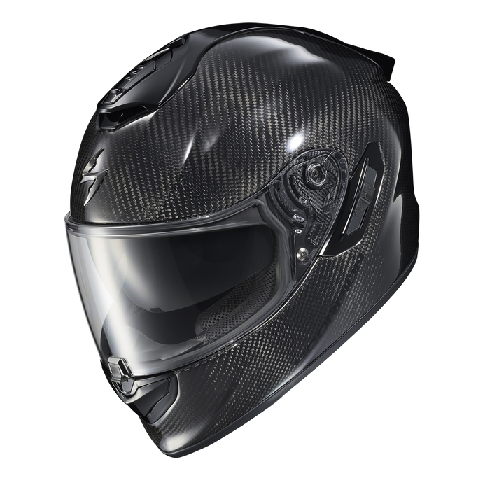 Scorpion EXO-ST14000 Evo Carbon Solid Helmet in Gloss Black