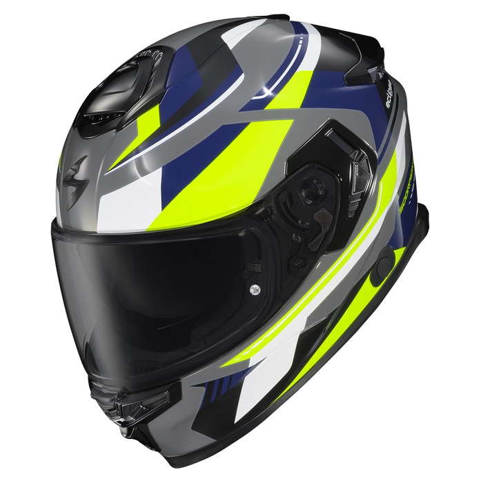 Scorpion Eclipse Lunar Helmet 2025 in Grey/Yellow/Blue