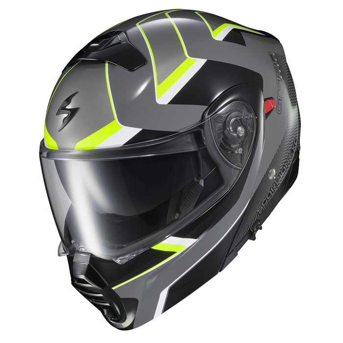 Scorpion EXO-GT930 Transformer Morph Helmet in Grey/Hi-Vis Yellow