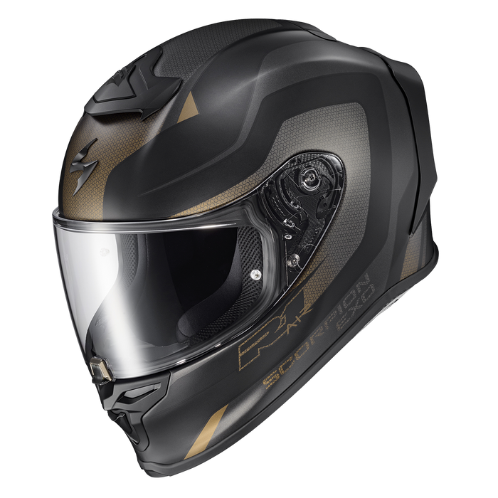 Scorpion EXO-R1 Air Hive Helmet 2025 in Black/Gold