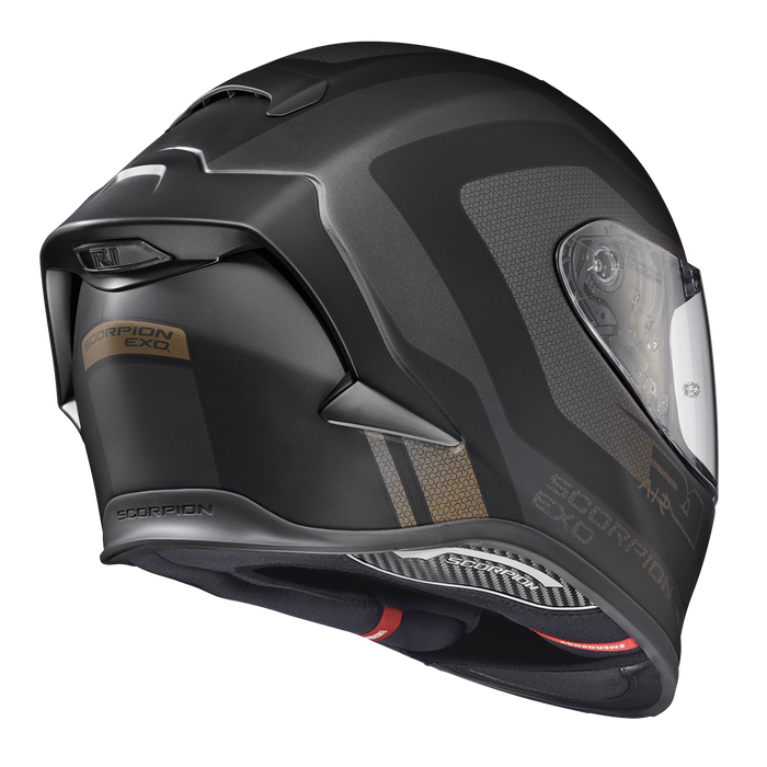 Scorpion EXO-R1 Air Hive Helmet 2025 in Black/Gold