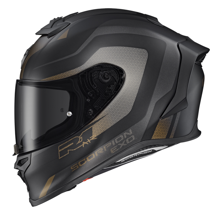 Scorpion EXO-R1 Air Hive Helmet 2025 in Black/Gold