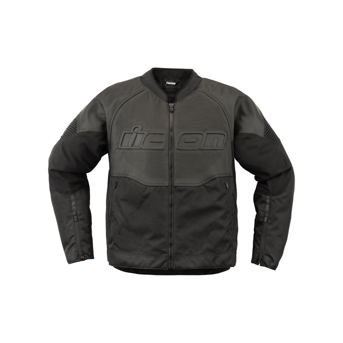 ICON  MEN’S OVERLORD3™ LEATHER JACKETS 2025 in Black
