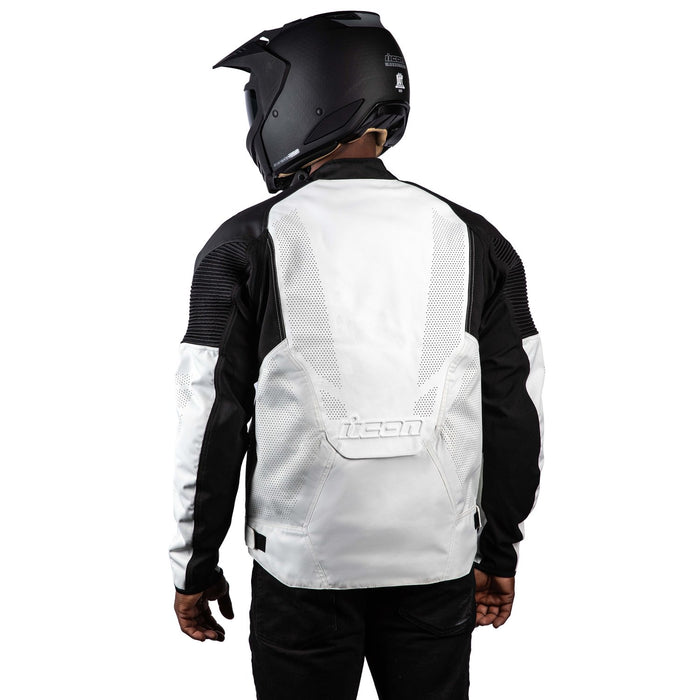 ICON  MEN’S OVERLORD3™ LEATHER JACKETS 2025 in White
