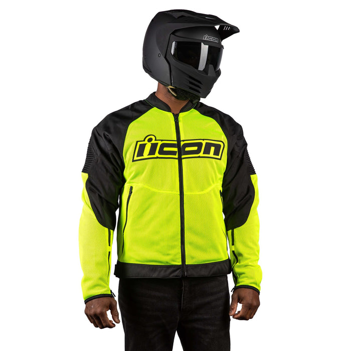 ICON OVERLORD3™ MESH JACKET 2025 in Hi-Viz Yellow