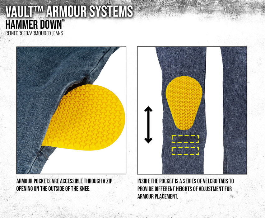 SPEED & STRENGTH HAMMER DOWN™ ARMOURED/REINFORCED JEANS - 34" INSEAM 2025 in Blue