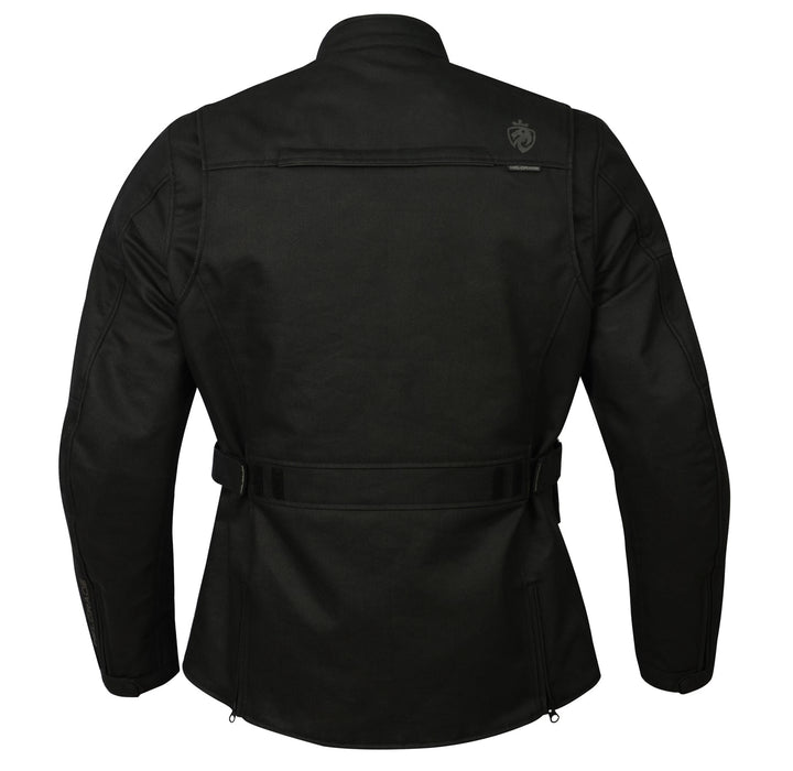 HELGRADE PENN WATER RESISTANT WAXED JACKET in Black