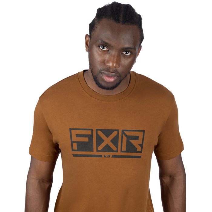 FXR Podium Premium T-shirt in Copper/Asphalt