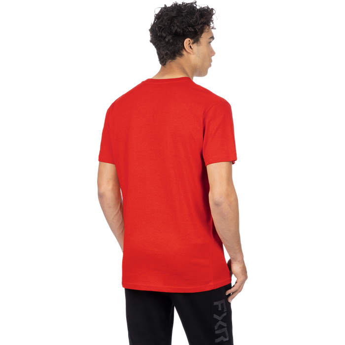 FXR Podium Premium T-shirt in Red Heather/Black