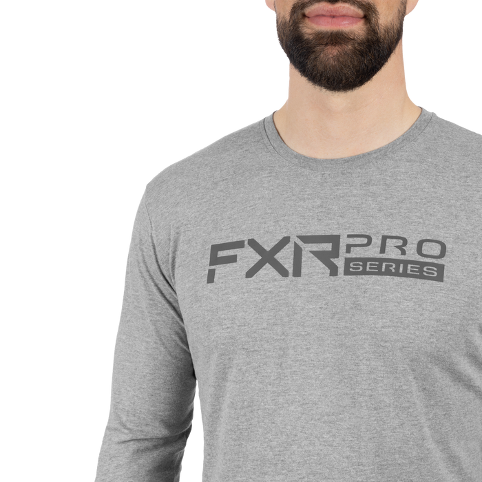 FXR Pro Series Premium Longsleeve in Grey Heather/Asphalt