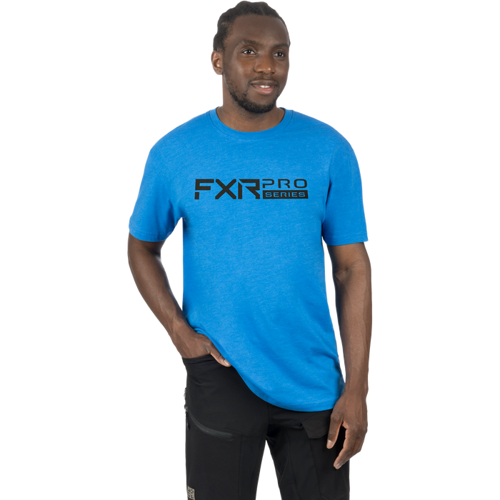 FXR Pro Series Premium T-shirt in Blue Heather/Black