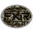 FXR Pro Fish Round Sticker 3” in Army Camo/Black