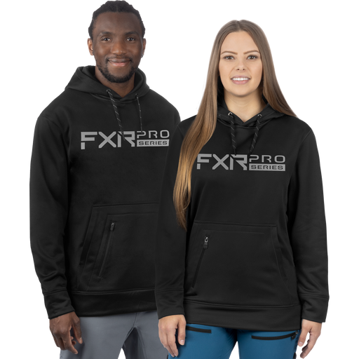 FXR Unisex Pro Tech Pullover Hoodie in Black/Grey