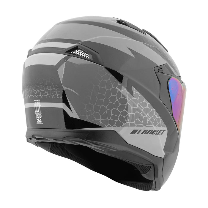 JOE ROCKET RKT-400 SERIES BALLISTIC™ HELMET in Grey/Orange