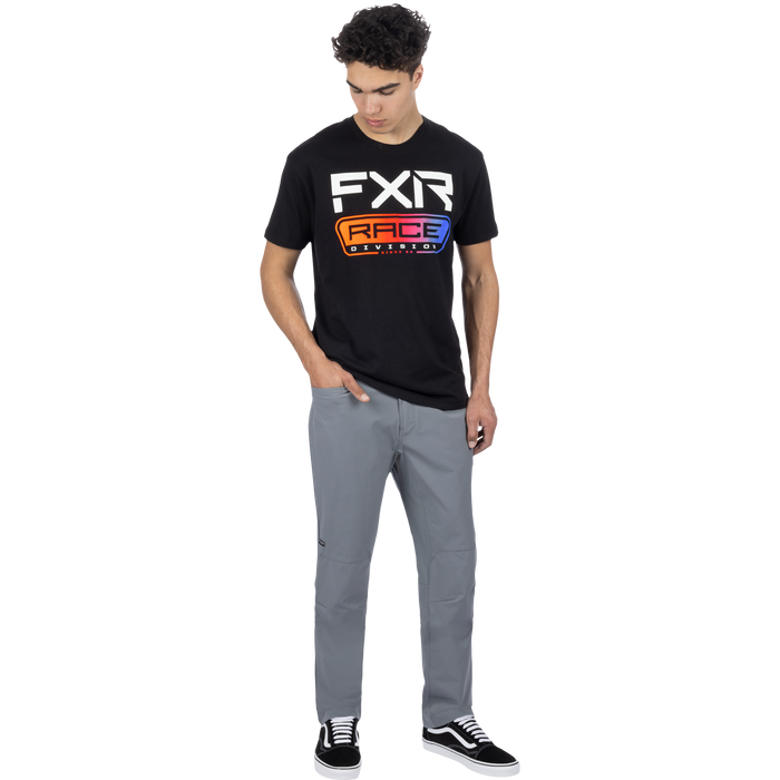FXR Race Div Premium T-shirt in Black/Spectrum