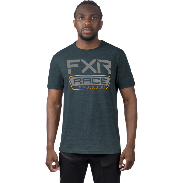 FXR Race Div Premium T-shirt in Dark Steel/Grey