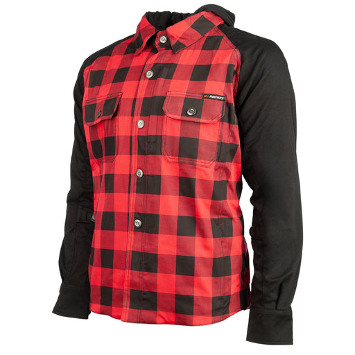 JOE ROCKET RICHMOND™  ARMOURED/REINFORCED MOTO SHIRT  IN RED/BLACK