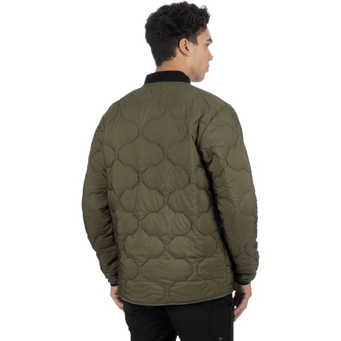 FXR Unisex Rig Quilted Jacket in Moss/Black