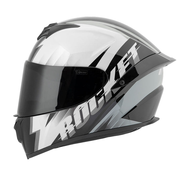 JOE ROCKET RKT 100 ATOMIC 3.0 HELMET in White/Black