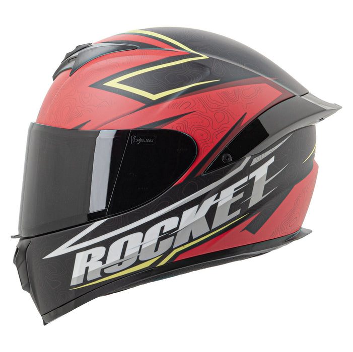 JOE ROCKET RKT-100 SERIES ELEVATION™ Helmet in Matte Grey/Red