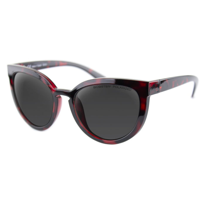 BOBSTER SKIMMER OTG SUNGLASSES  in Gloss red tortoise/ smoke polarized lens