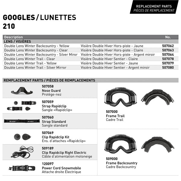 CKX 210 Electric googles Trail Version  2025 - Mat Black - Clear - Insulated