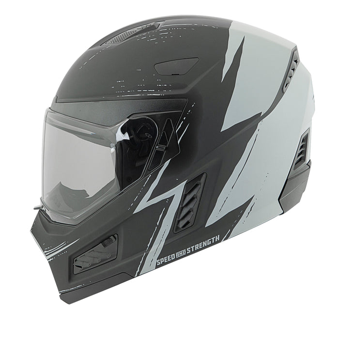 SPEED & STRENGTH SS1550 OFF THE CHAIN™ HELMET in Matte Black/Grey