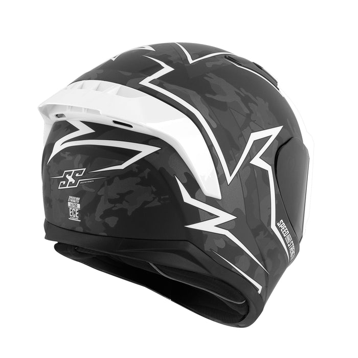 SPEED & STRENGTH SS750 MOMENT OF TRUTH HELMET in White/Black