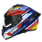 SMK Typhoon Sport Tourer Helmet 2025 in Blue/Red/Yellow