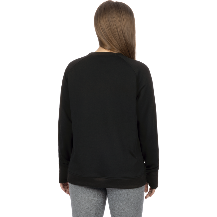 FXR Side Star Crew Women's Pullover Sweater in Black